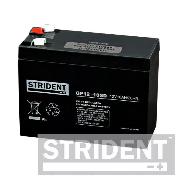 Strident 10AH 12V Battery