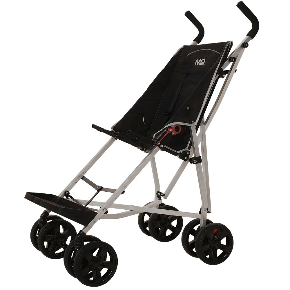 xl stroller black angled