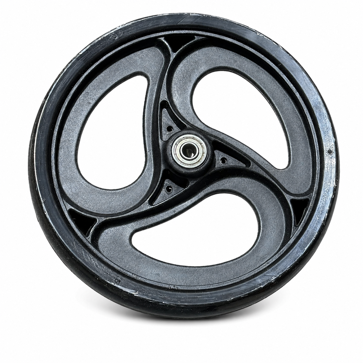 Castor wheel for rollator