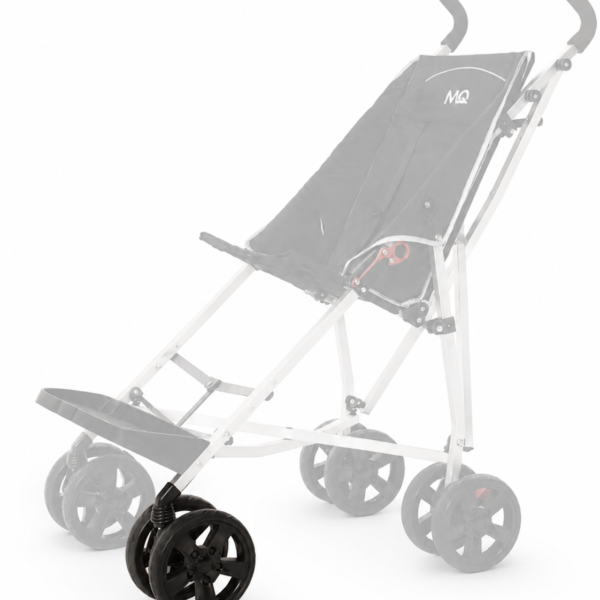 Castor assy., BLACK, (1 side, 2castors) FRONT,MQ XL stroller