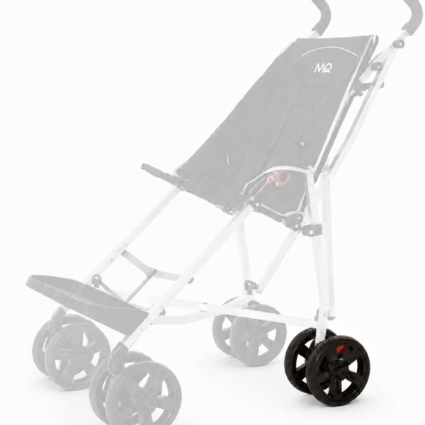Castor assy., BLACK, (1 side, 2castors) REAR,MQ XL stroller